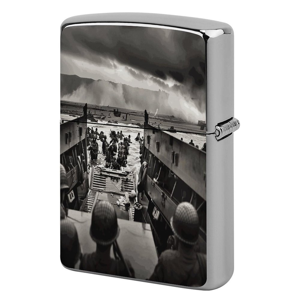 Photo of Normandy Landings Lighter Case Cover Metal Lighter Case