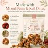Mixed Nut Pies, Mixed and Nut Snack Squares, Soft Chewy Snack with Walnuts, Almonds & Seeds, Tea Time and Office, Resealable Bag, 8.8 oz (1, 1) view 3