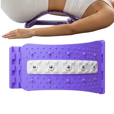 Back Cracking Device, Adjustable Spine Tool, 4 Level Ergonomic Back Cracker, Shoulder Relief Device, Lumbar Stretch Tool for Men Women Office Gym Dormitory Home 13.58x8.66in