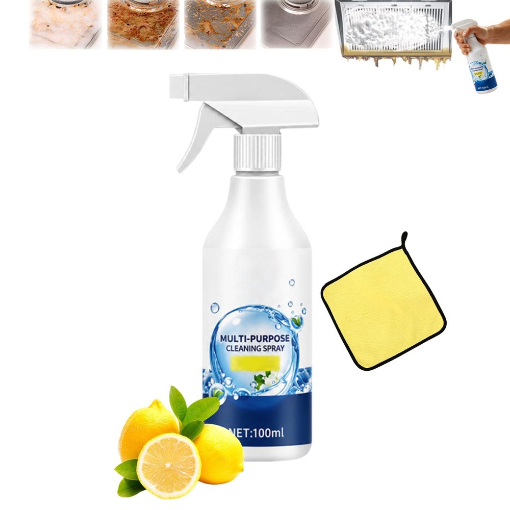 Fast Clean Multi Surface Spray, Heavy-Duty All Purpose Cleaner Spray, Multi Surface House&Kitchen Grease Cleaning (1PCS)