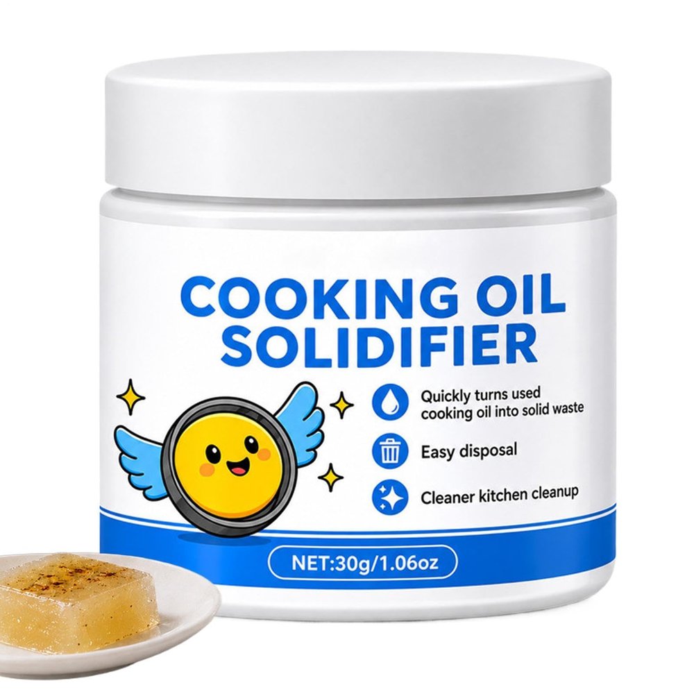 Kitchen Grease Solidifier Powder, Oil Disposal Powder, Oil Solidifier