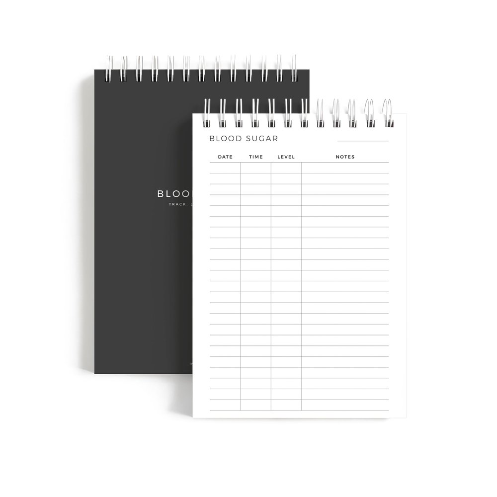 Blood Sugar Tracker Notepad, Daily Blood Glucose Record Log