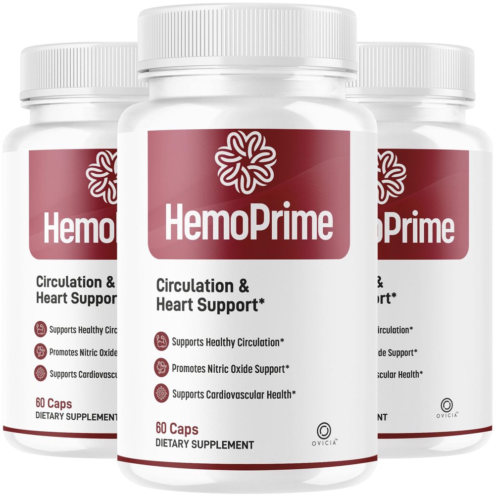 (3 Pack) HemoPrime Capsules - Official Hemo Prime Pills Advanced Premium Support for Maximum Strength with All Natural Ingredients Vitamins for Overall Health & Wellness, 180 Capsules for 3 Months