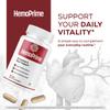 (3 Pack) HemoPrime Capsules - Official Hemo Prime Pills Advanced Premium Support for Maximum Strength with All Natural Ingredients Vitamins for Overall Health & Wellness, 180 Capsules for 3 Months view 2