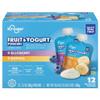 Blueberry and Banana Fruit & Yogurt Pouches Multipack, 3.2 oz 12 Pouches view 1