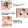 moxibustion Box, Solid Wood Massager, with Moxa Stick Portable Household Whole Body Universal Ai Zhu Remove(3 Holes,Bamboo) view 4