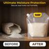 10Pcs Cereal Moisture Proof Sealed Bag, 2026 New Airtight Grain Storage Bags with Handle, Reusable Large Stand Up Food Storage Pouches (1.5L -10Pcs) view 3