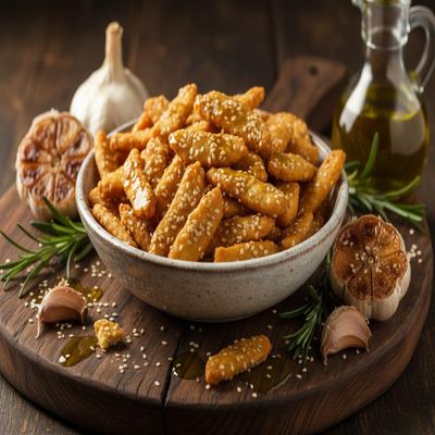 YANKEETRADERS Garlic Sesame Sticks, 3 Pound Bulk Bag