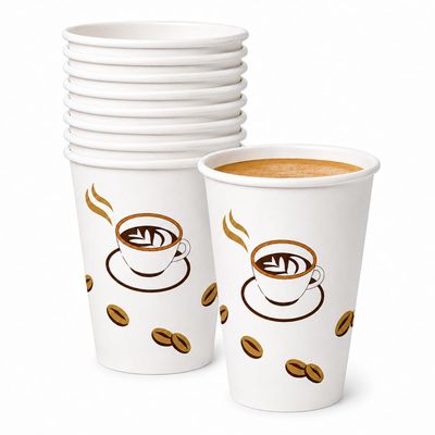 King Zak 16 oz Paper Hot Cups, 50 Count Disposable Coffee Cups