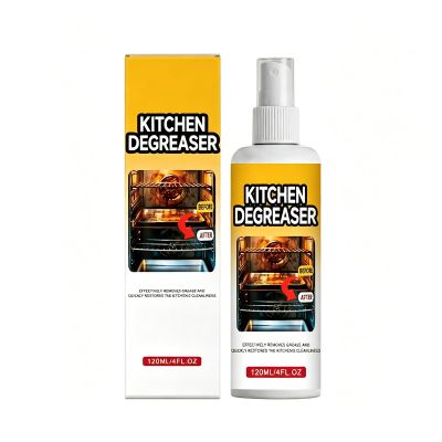 1PC 120ml Greasekiller Spray Grill Cleaner BBQ Grill Cleaning Spray Heavy Duty Degreaser for Grills Stovetops and All Kitchen Surfaces (A)