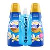 Delight Bundle: Liquid Coffee Creamer 2 Pack (32 fl oz) with Quenchcurl Collapsible Travel Bottle Smooth & Creamy Coffee Creamer for Home, Office, and On-the-Go Non-Dairy Liquid Creamer Set - French Vanilla view 1