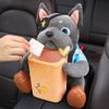 Cute Plush 2 in 1 Car Tissue Box and Trash Can,Soft Bear Doggie Tissue Holder and Trashs Can,Multifunctional Animal Paper Box,Multifunctional Car Armrest TissueCase for Automobile Home Decor view 2
