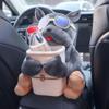 Cute Plush 2 in 1 Car Tissue Box and Trash Can,Soft Bear Doggie Tissue Holder and Trashs Can,Multifunctional Animal Paper Box,Multifunctional Car Armrest TissueCase for Automobile Home Decor view 3