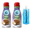 Liquid Coffee Creamer 2 Pack (32 fl oz) with Quenchcurl Collapsible Travel Bottle Smooth & Creamy Coffee Creamer for Home, Office, and On-the-Go Non-Dairy Liquid Creamer Set - Italian Sweet Cream Sugar-free view 1