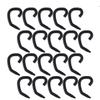 JOINPAYA 20pcs Silicone Mask Earhooks Ear Protective Mask Hangers for Keep in Place and Prevent Ear Comfortable Black Hooks for Hanging Accessories view 1