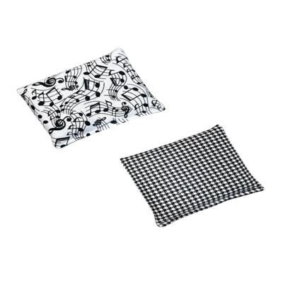 HOME COMFORT Ultra Mini Microwavable Heating & Cooling Pads - 100% Natural Rice 2-Pack (4.5 X 5) (Ultra Black & White)