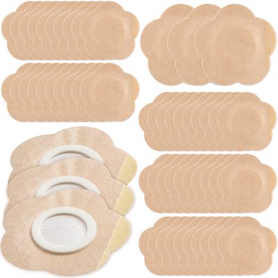 Winsyison 50pcs Disposable Castor Oil Packs, Flower Style, Skin Color