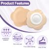 Winsyison 50pcs Disposable Castor Oil Packs, Flower Style, Skin Color view 4