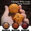Walnut to Twirl in Your Hand,1 Pair Natural Chinese Twirling Walnuts,Jade Walnuts Fidget for Hand Exercise,Wenwan Walnut Unpolished for Stress Relief,Hand Exercise,Mindfulness Meditation (A2,38-39mm) view 2