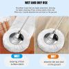 This Spin Mop and Bucket with Wringer Set for Home, 360 Spinning Mop and Titanium Crystal Finish Bucket with Detachable Drying Basket, Wet Dust Mop for Floor Cleaning,2 Cotton Mop Pads view 4