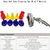 IMOYBBR Pneumatic Hydraulic Hose Cleaning Kit with Multiple Nozzles & Storage for Efficient Industrial Pipe Maintenance & Cleaning Solutions view 2