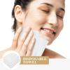BELLIFFY 5 Sets 10pcs Disposable Cotton Bath Towels Highly Absorbent and Endurable White Towels for Hotel and Office Use view 3