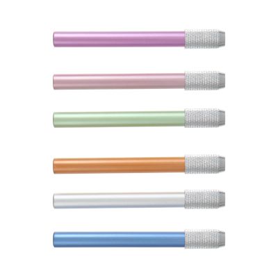 WESIEVYA 6pcs Metal Pencil Extension Rod Set for Color Pencils and Crayons Portable and Easy to Store for Artists Students and Office Use Random Color