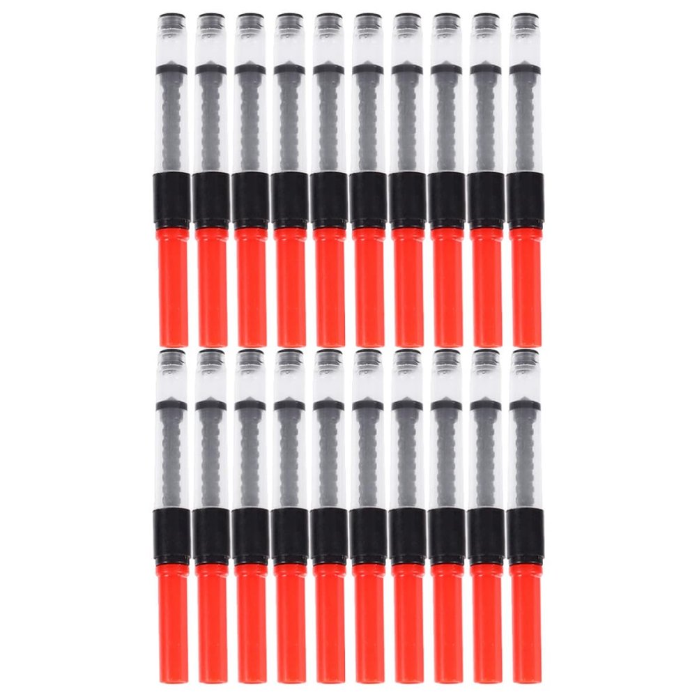 TIKODIDA 20pcs Universal Fountain Pen Ink Converters Practical Rotation Type Ink Absorbers Easy to Install Plastic Pen Fill Assistants for Writing