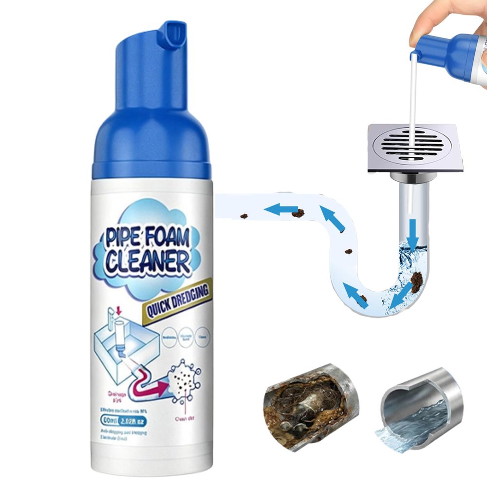 Foaming Drain Cleaner for Kitchen and Bathroom Sink 2.03 Fl Oz1 PACK