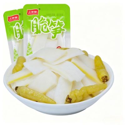 Crispy Pepper Pickled Bamboo Shoot Slices, Sour & Spicy Bamboo Shoots, Healthy Vegetables, Instant Pickled Vegetables, Chinese Spicy Latiao, Vegan Food, Leisure Snack Gift Pack, Side Dish (10pack)