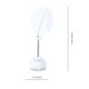 LOCZUK Wedding Writing Pen with Rhinestone Plume Quill, Rotatable Ballpoint Signature Pen with Circular Flower Base for Engagement and Special Occasions view 2