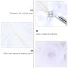 LOCZUK Wedding Writing Pen with Rhinestone Plume Quill, Rotatable Ballpoint Signature Pen with Circular Flower Base for Engagement and Special Occasions view 3