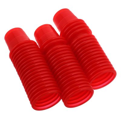 GALPADA Wine Glasses Disposable Drinkware Plastic 50pcs for Weddings and Celebrations Red Elegant Traditional Chinese Design, Sturdy and Convenient for Parties