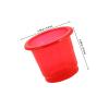 GALPADA Wine Glasses Disposable Drinkware Plastic 50pcs for Weddings and Celebrations Red Elegant Traditional Chinese Design, Sturdy and Convenient for Parties view 2