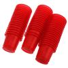 Kichvoe 50pcs Plastic Red Wine Glasses for Weddings and Celebrations, Sturdy and Convenient Disposable Drinking Glasses with Traditional Chinese Elegant Design for Party Use view 1