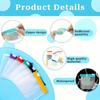 Self-Sealing Zipper Pill Bags with Slide Lock for Storage,Reusable Pill Plastic Bags for Travel,Portable Waterproof Pills Pouch Organizer Set for Small Items Daily Use Home Office Travel (7 Pcs) view 3