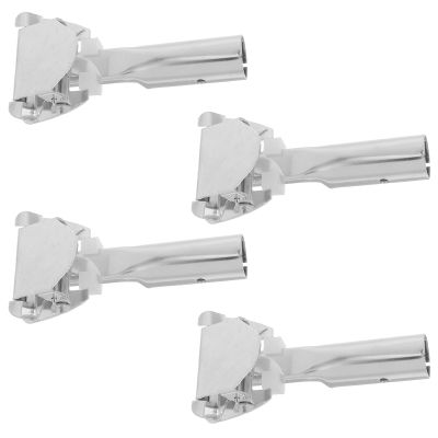 SEWACC 4pcs Stainless Steel Mop Stick Clips Replacement Mop Rod Locking Clamps with Firm Grip and Mechanical Stress Resistance for Household and Commercial Cleaning