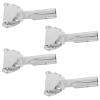 SEWACC 4pcs Stainless Steel Mop Stick Clips Replacement Mop Rod Locking Clamps with Firm Grip and Mechanical Stress Resistance for Household and Commercial Cleaning view 1