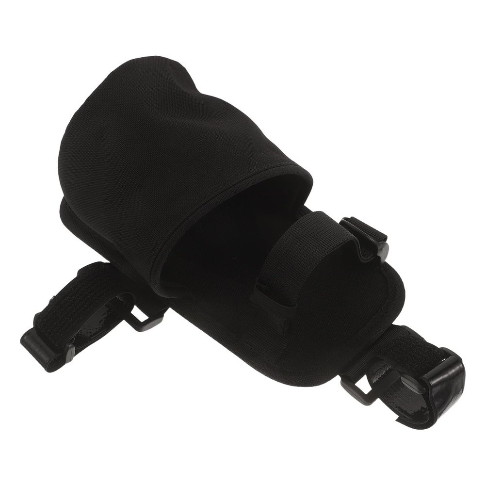 BESPORTBLE Adjustable Strap Cup Holder for Walker and Wheelchair, Secure and Stable Cloth Drink Bottle Holder with Hook and Loop Structure for Seniors and Those with Limited Dexterity, Indoor