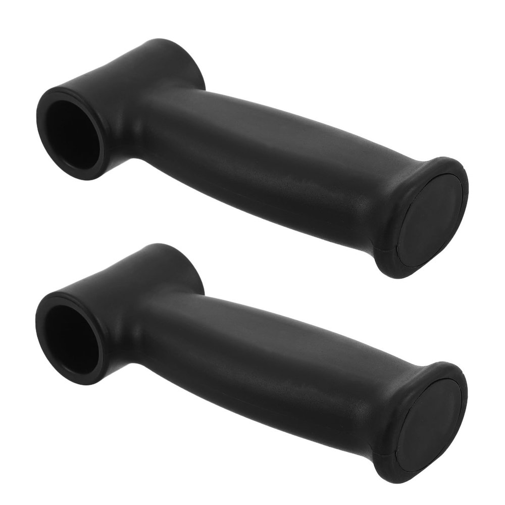 FELTECHELECTR 1 Pair Ergonomic Cane Handle Grip for Crutch and Walking Cane, Moisture Proof Plastic Material, Maximum Stability Grip, Suitable for Elderly Daily Walking and Postsurgery