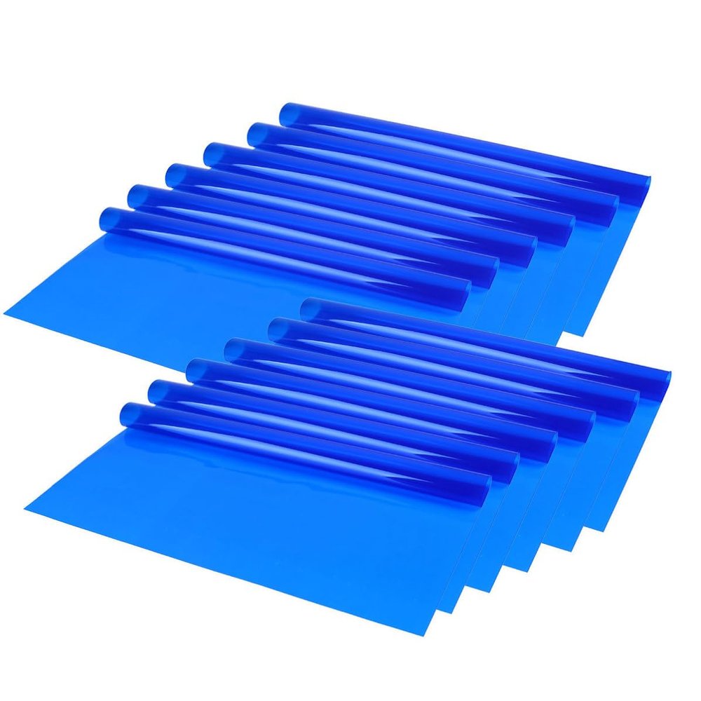GANAZONO Cellophane Flower Wrapping Paper Floral Bouquet Packaging Paper Blue Waterproof 20 Pieces for Flowers for Table Coverings and Artistic Inspirations