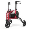 SUCCU 3 Wheels Walkers for Seniors, Narrow Foldable Three Wheels Rollator view 1