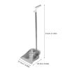 RORPOIR Heavy Duty Stainless Steel Dustpan with Handle Thickened Metal Standing Scooper for Home Kitchen Office Lobby Industrial Dust Pan for Workshop Cleaning view 2