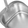 RORPOIR Heavy Duty Stainless Steel Dustpan with Handle Thickened Metal Standing Scooper for Home Kitchen Office Lobby Industrial Dust Pan for Workshop Cleaning view 3