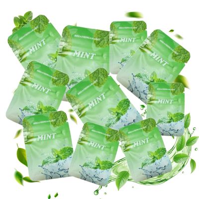 30 Pieces Mint, 10 Packs Natural Plant-Based Cores for Long-Lasting Freshness