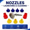 Gaoyongyong Pneumatic Hydraulic Hose Cleaning Launcher Kit, Durable Nozzles & Sponge Cleaners + Case, Easy Tight Spot Access, Maintenance Tool for Rigid/Flexible Hoses 0.25-2" view 2