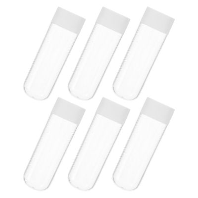 PartyKindom 6pcs Toothbrush Head Covers Travel Case with Upright Structure and Raised Sides, Portable Protective Toothbrush Holder for Frequent Daily Use and Shared Bathroom Spaces