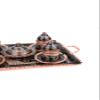 SODEF Copper Enamel Coffee Set for 4 People, 12+ Piece Retro Turkish Coffee Set, 60ml Cups - Multicolor view 3