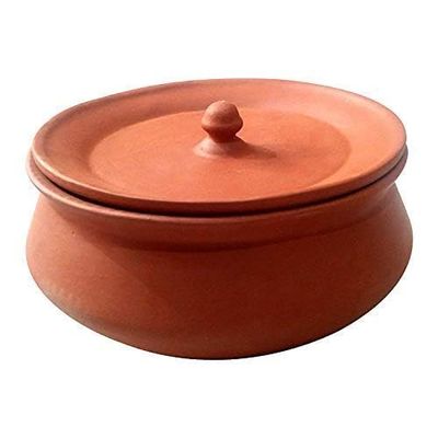 Clay Dahi Handi 500ml | Mitti Ki Dahi Handi for Fresh Curd Setting | Traditional Earthen Clay Curd Pot | Natural Cooling Yogurt Maker for Home Kitchen