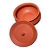 Clay Dahi Handi 500ml | Mitti Ki Dahi Handi for Fresh Curd Setting | Traditional Earthen Clay Curd Pot | Natural Cooling Yogurt Maker for Home Kitchen view 3
